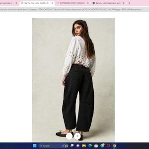 Free People Lucky You Jeans-Black